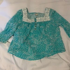 Girls floral blouse